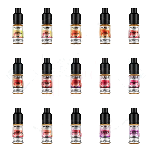 Salt nic e-liquids brand MARYLIQ - a lot of aromas