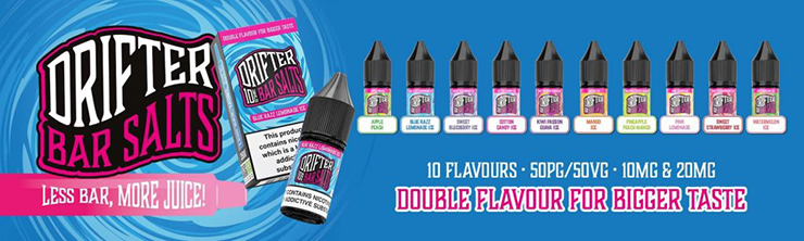 DRIFTER BAR Salts e-liquid banner