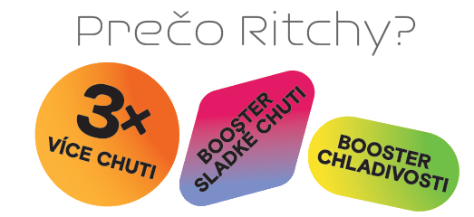 Ritchy aromy sú silné koncentráty - menší objem,viac chuti