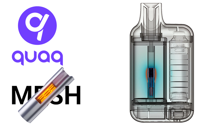 quaq technologia umožňuje dokonalé vyparovanie pomocou mesh žeraviaceho telieska