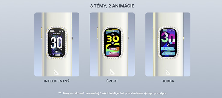 moderný infotimed s nastaviteľnými temami