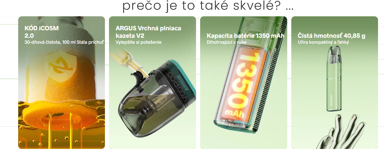 výhody novej elektronickej cigarety Argus g3 mini