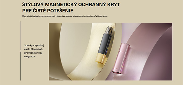 hlavná devíza prístroja je hygienický kryt