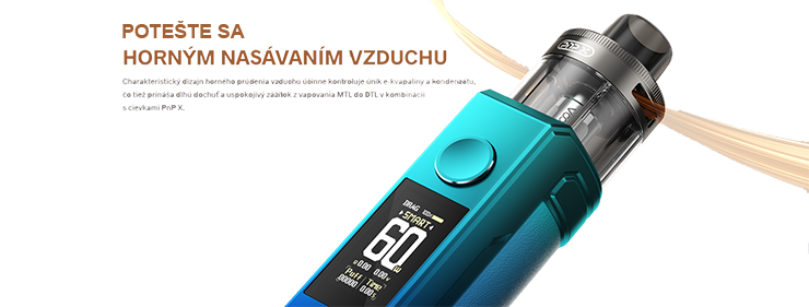 najväčia zmena je vo vrchnom prúdení vyduchu a novou platformou žeraviacich teliesok voopoo pnpX