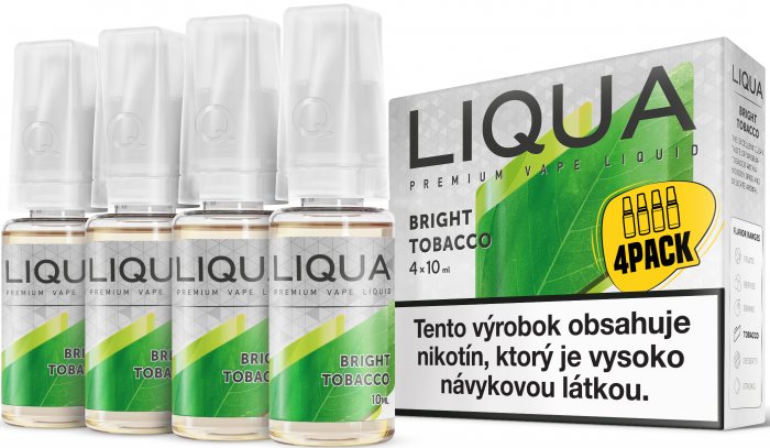 liqua bright tobacco LIQUA Elements 4pack BRIGHT TOBACCO 4x10ml 3mg nikotínu