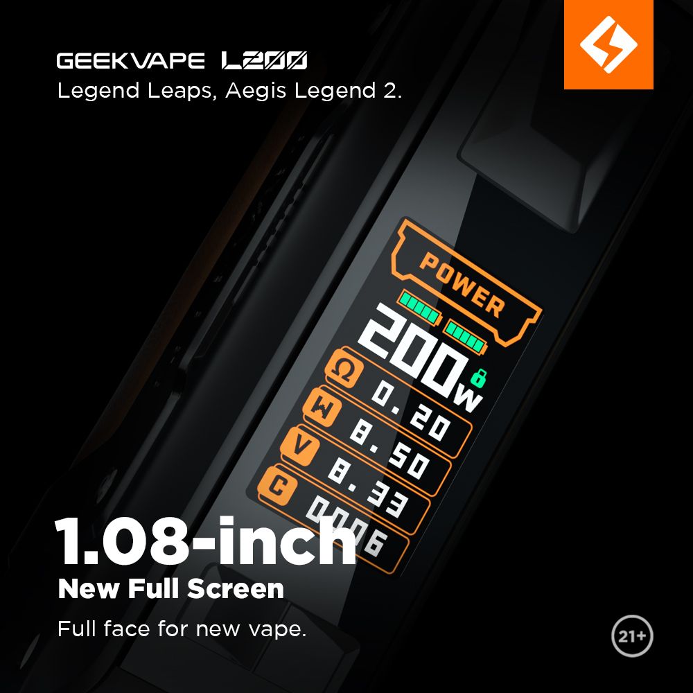 GeekVape Aegis LEGEND 2 200W grip Full Kit - Grey