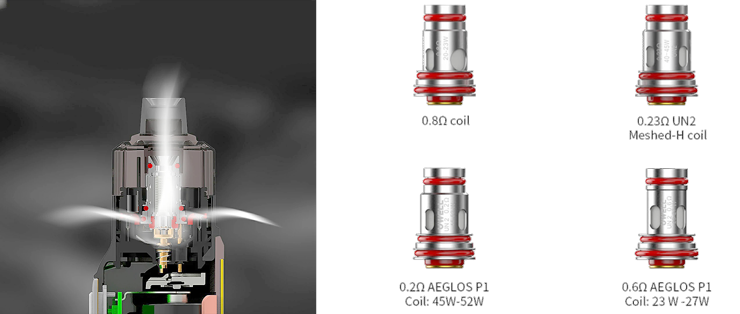 Uwell Aeglos H2 UN2 Meshed-H 0,18ohm