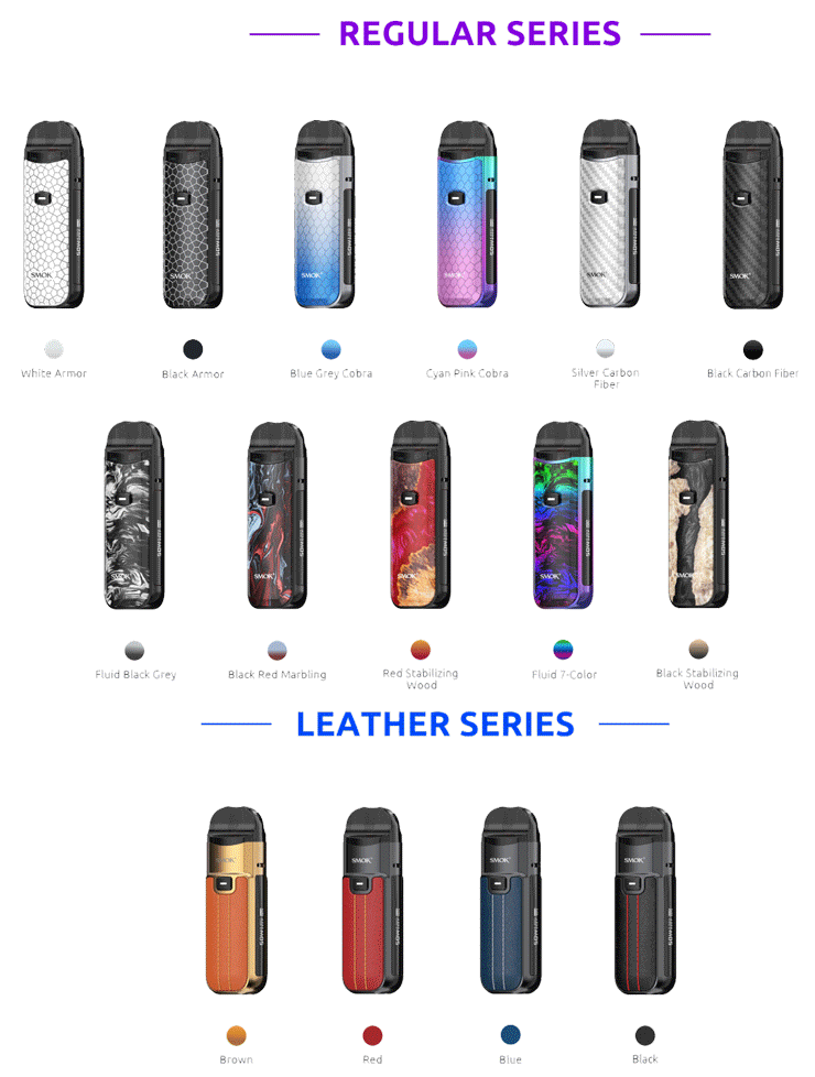 Smoktech NORD 50W 1 x 1800mAh - Black Red Marbling