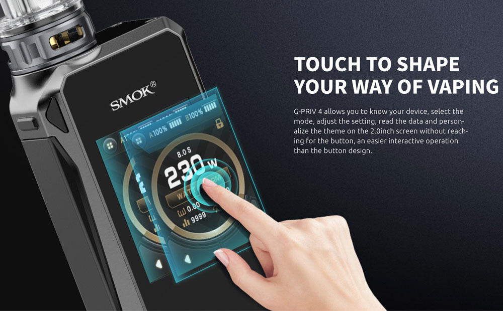 Smoktech full kit G-Priv4 - Red