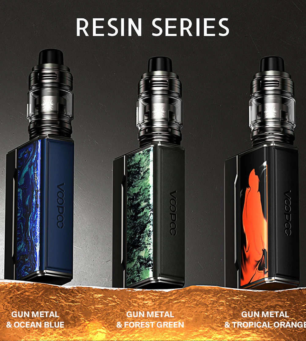 VOOPOO DRAG 4 177W Grip 5,5ml Full Kit Gun Metal Rosewood