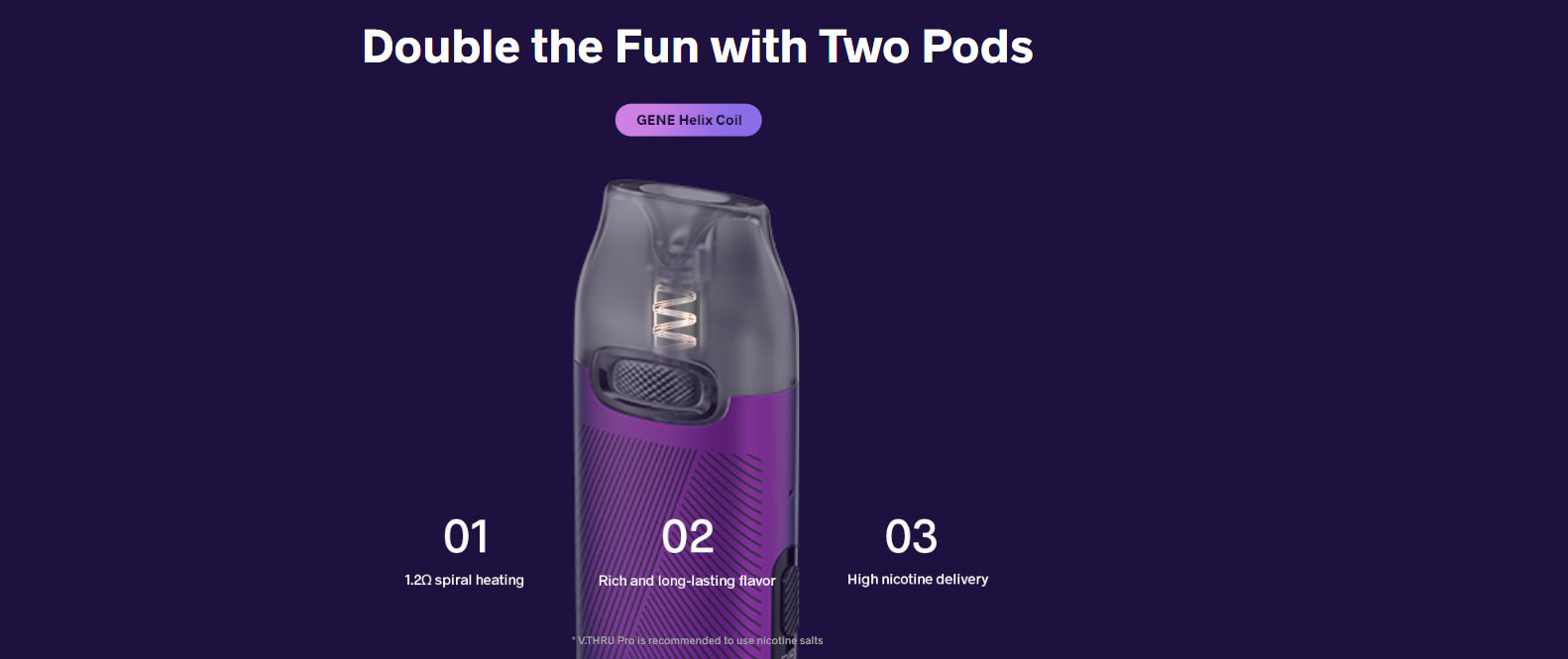 VOOPOO VMATE V2 cartridge 1,2ohm 3ml 2Packbereš