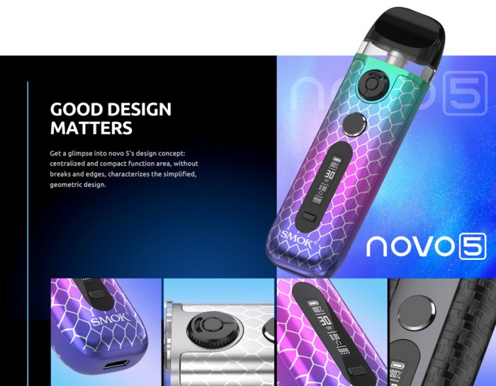SMOK Novo 5 Pod sada 900mAh Green Blue Cobra 