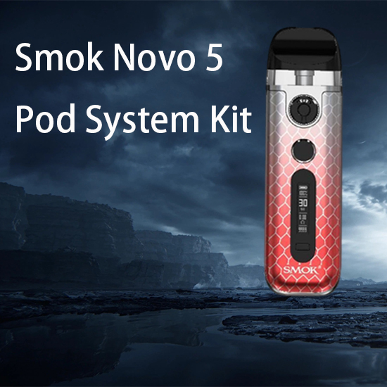 SMOK Novo 5 Pod sada 900mAh Silver Red Cobra 