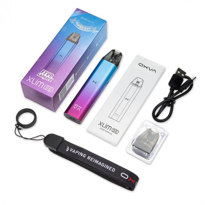 OXVA Xlim Se Bonus Pod elektronická cigareta 900mAh Purple Silver 1ks