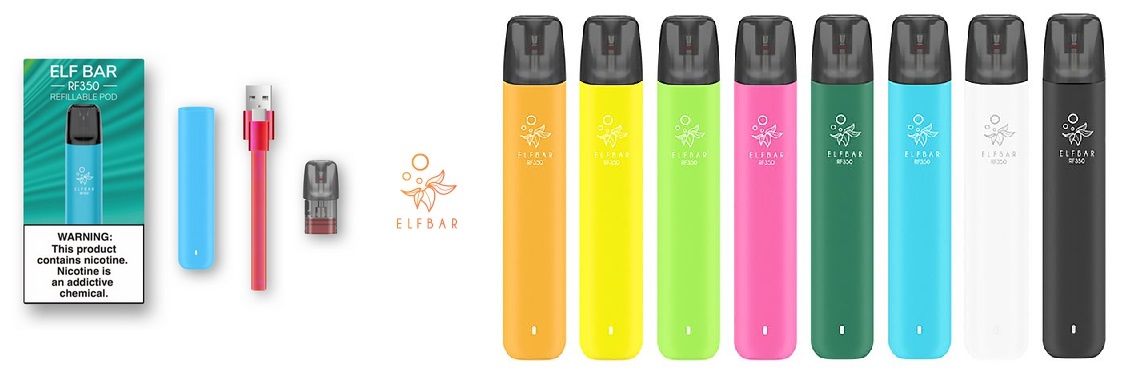 Elf Bar RF350 Pod elektronická cigareta 350 mAh Green 1ks