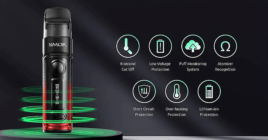 Smoktech RPM C 50W grip Full Kit 1650mAh Purple Orange