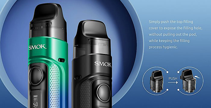 Smoktech RPM C 50W grip Full Kit 1650mAh Transparent Blue