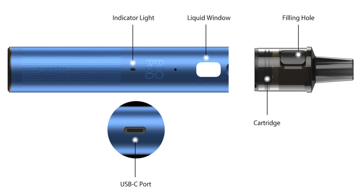 Joyetech eGo Pod Update Version 1000mAh Rose Gold 1ks
