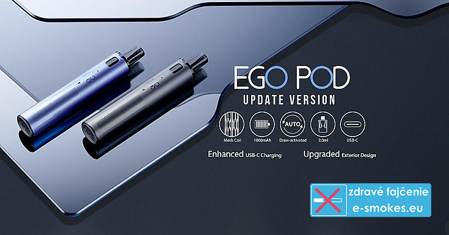 Joyetech eGo Pod Update Version 1000mAh Shiny Silver 1ks