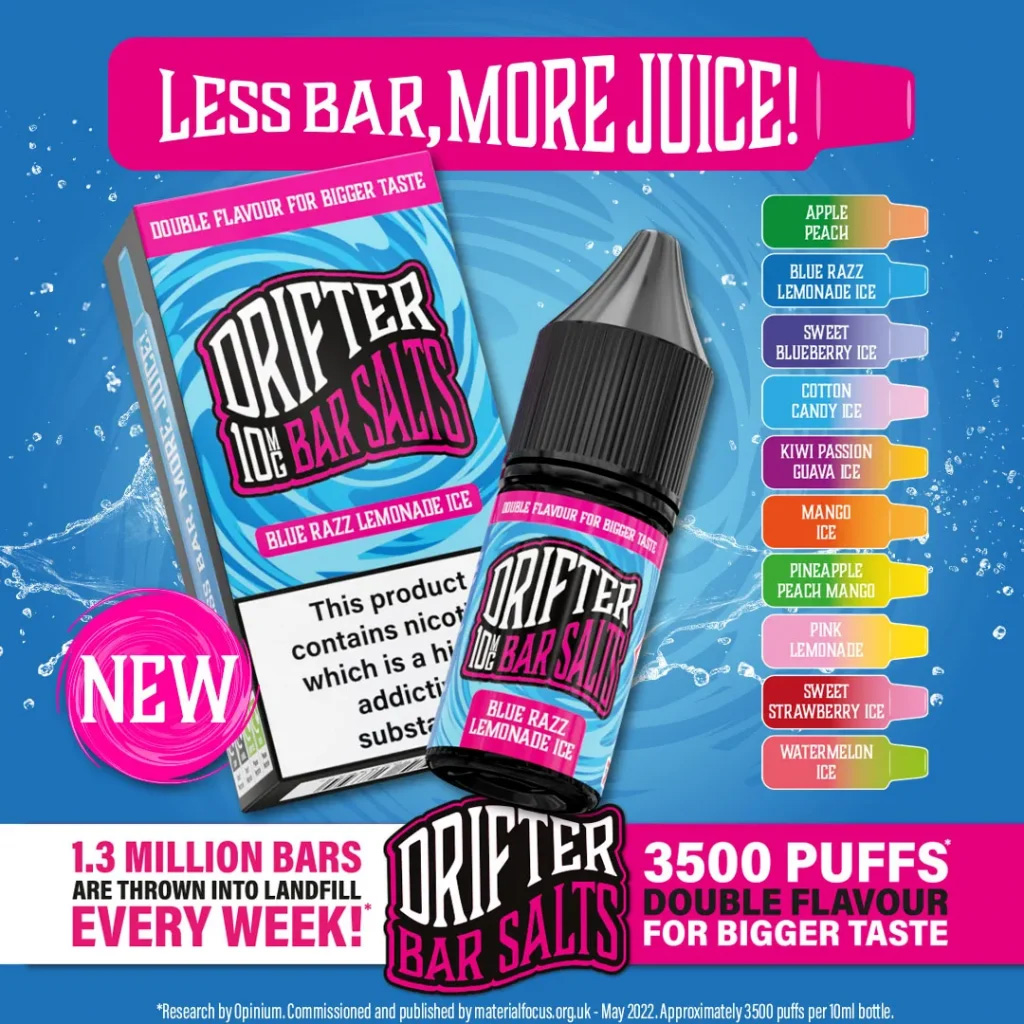 e-liquid Drifter Bar Salts Mango Ice 10ml - 20mg