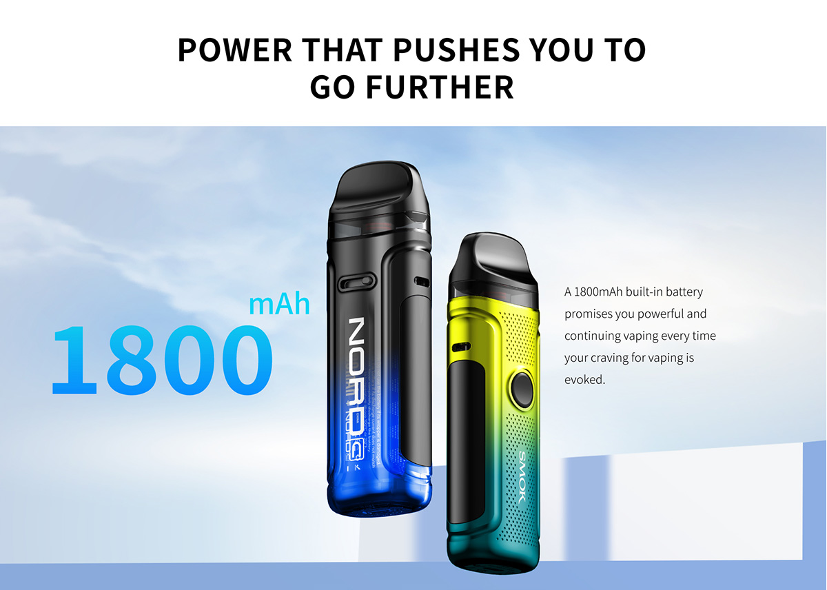 Smoktech NORD C 50W elektronická cigareta 1800mAh Orange Blue