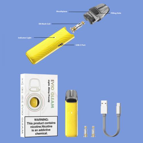 Joyetech EVIO Gleam Pod elektronická cigareta 900mAh Lemon Yellow 1ks