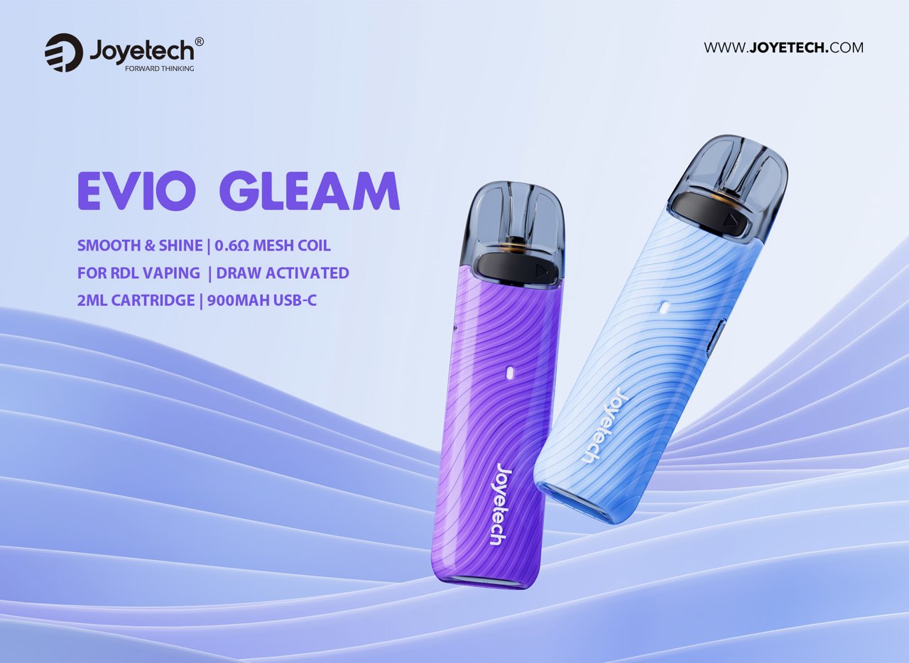 Joyetech EVIO Gleam Pod elektronická cigareta 900mAh Pearl White 1ks