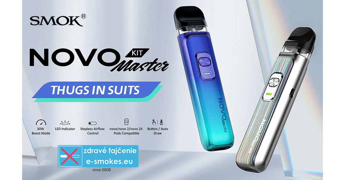 Smoktech NOVO MASTER 1000mAh Red Black 1ks