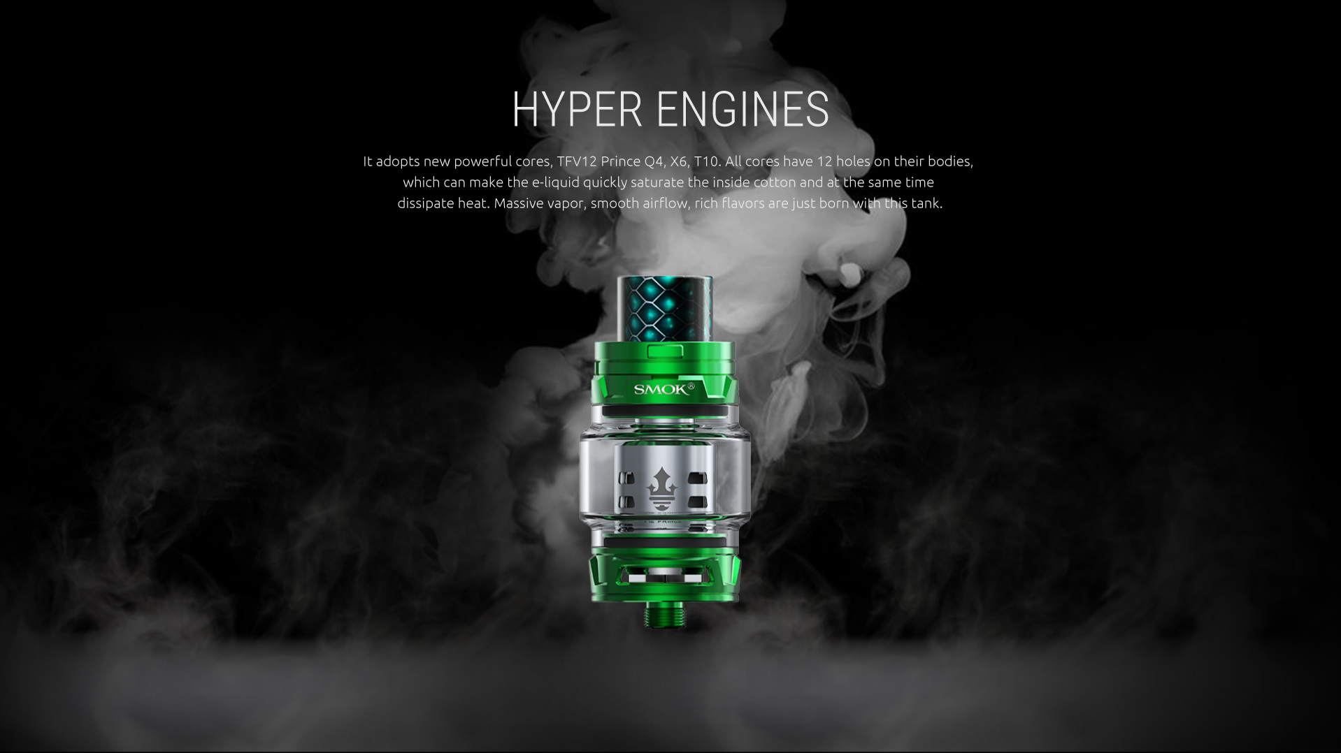 Smoktech TFV12 Prince clearomizér 8,0ml - čierny