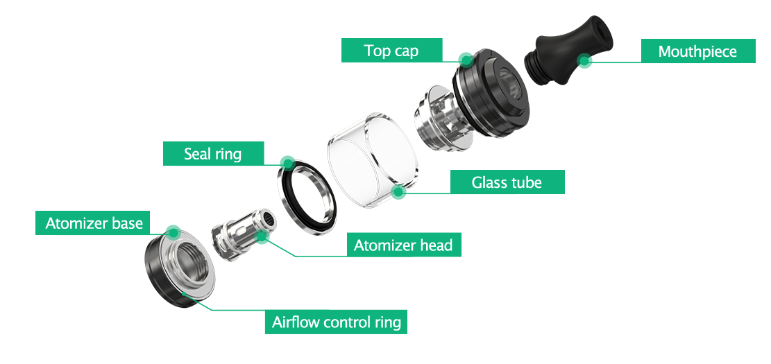 ELEAF clearomizér iJust mini 2 ml/3ml - Silver