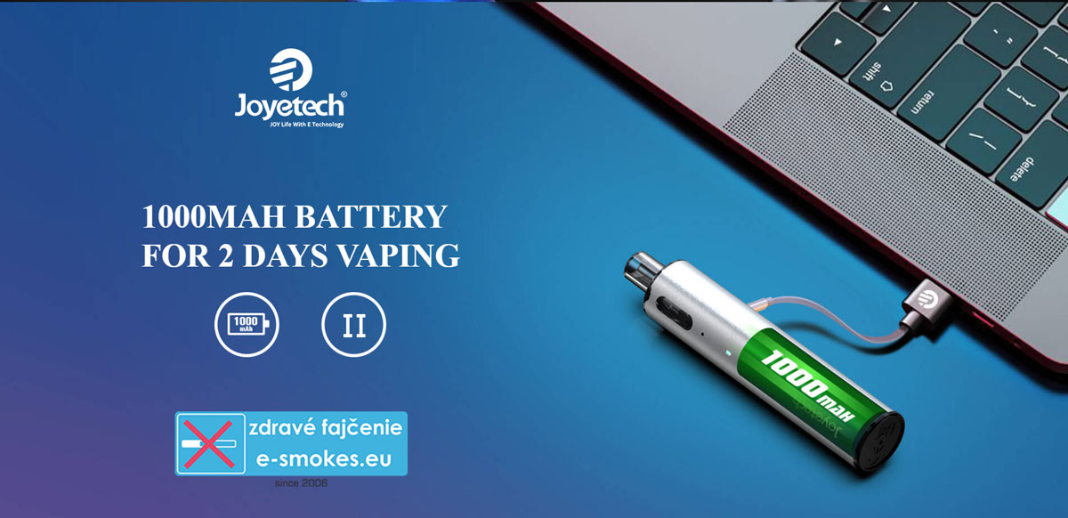 Joyetech eGo Pod elektronická cigareta 1000 mAh Strieborná 1 ks