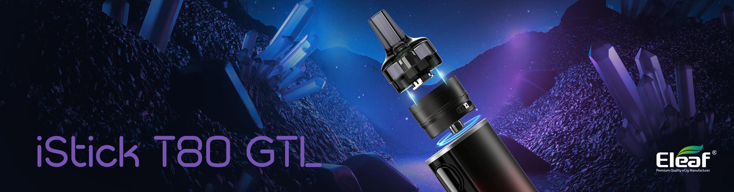 Eleaf full kit iStick T80 with GTL Pod Tank - Gradient Red