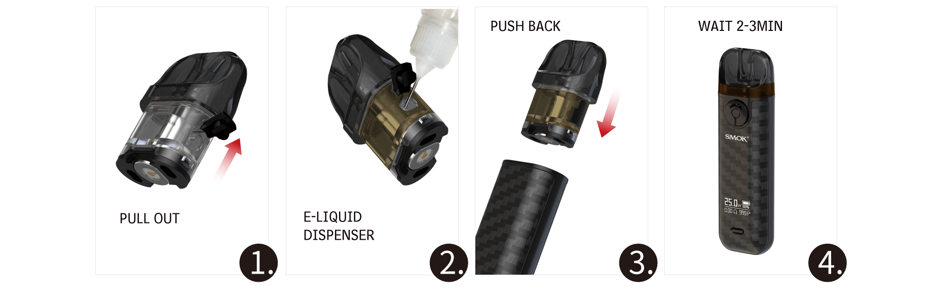 Smoktech cartridge NOVO 4 2,0ml Transparent