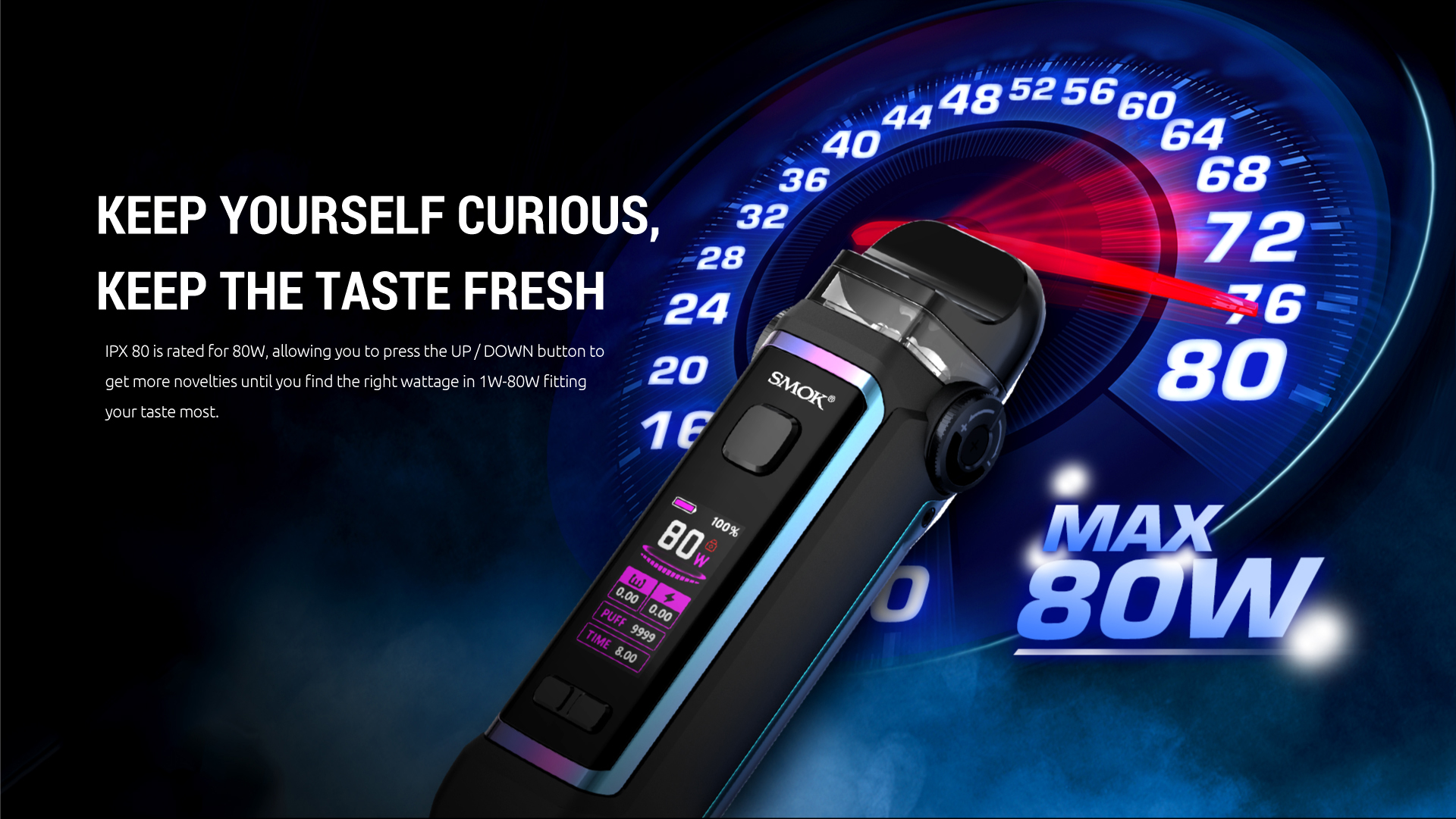 Smoktech Full Kit IPX 80 - Fluid 7color