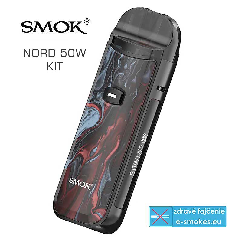 Smoktech NORD 50W 1 x 1800mAh - Black Red Marbling
