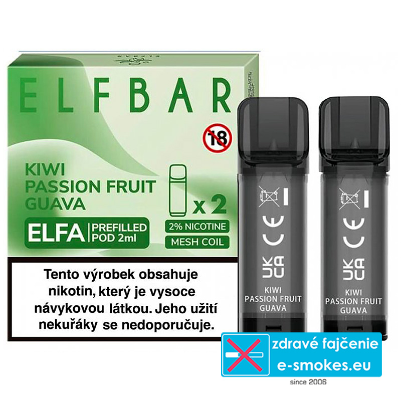 Elf Bar ELFA Pods cartridge 2Pack Kiwi Passion Fruit Guava 20mg