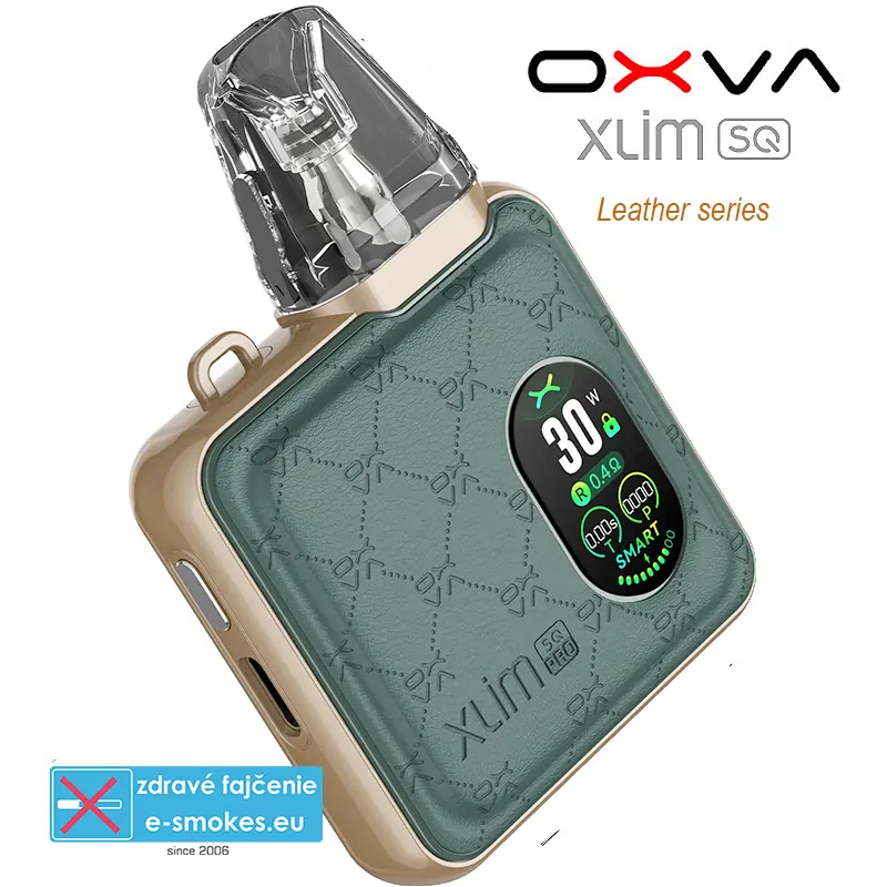 OXVA Xlim SQ Pro 1200mAh Green Leather 1ks