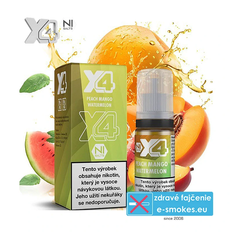 e-liquid X4 Bar Juice Peach Mango Watermelon 10ml 20mg