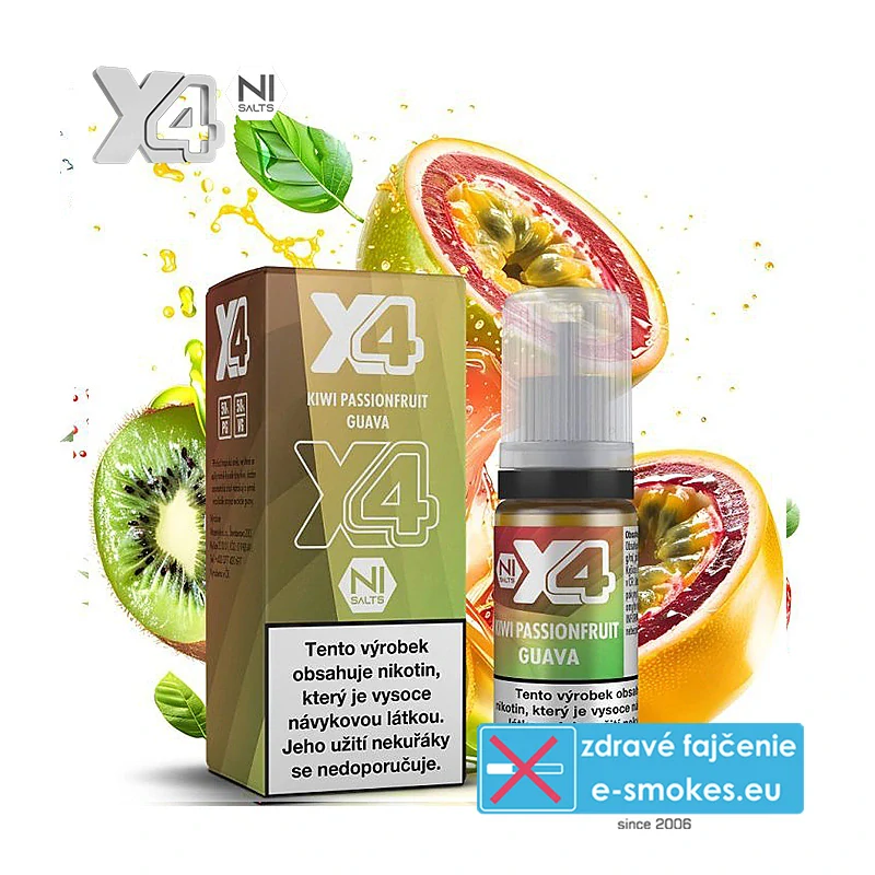 e-liquid X4 Bar Juice Kiwi Passionfruit Guava 10ml 20mg
