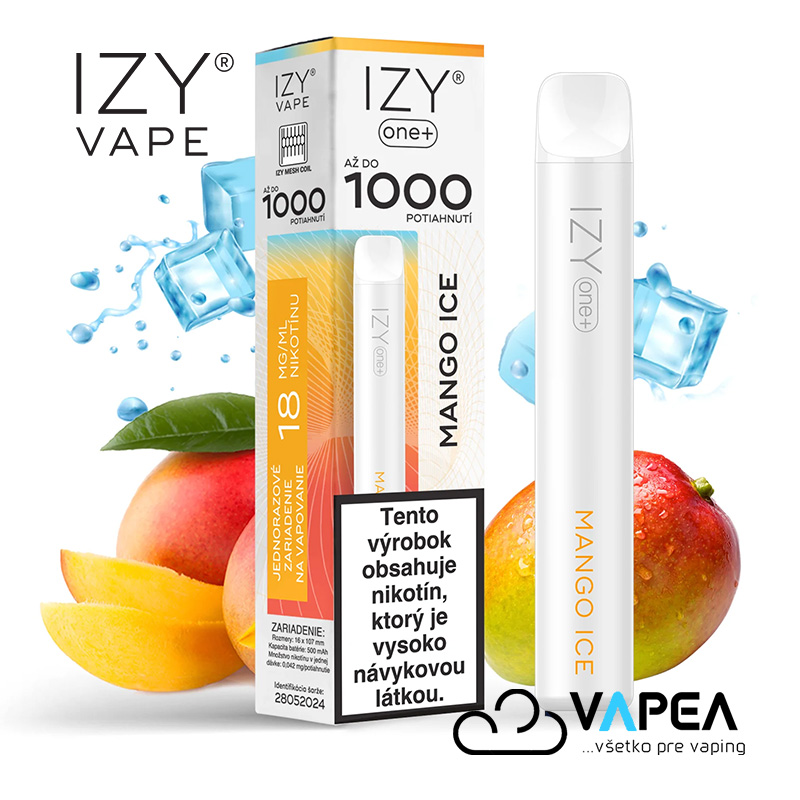 IZY VAPE ONE+ Mango Ice 18 mg 1000 poťahov