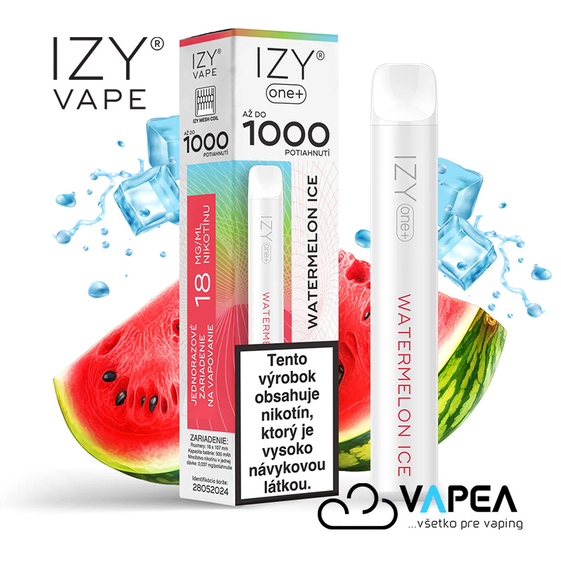 IZY VAPE ONE+ Watermelon Ice 18 mg 1000 poťahov