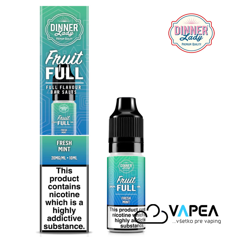 Dinner Lady Fruit FULL Salt Fresh Mint 10ml - 20mg