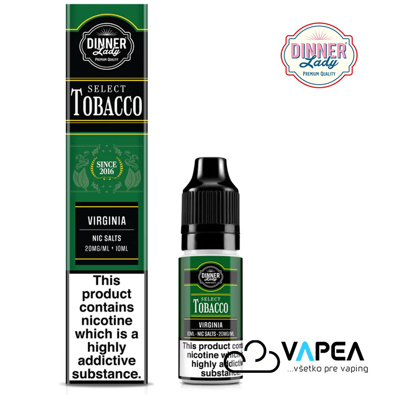 Dinner Lady Select Tobacco Salt Virginia 10ml - 20mg