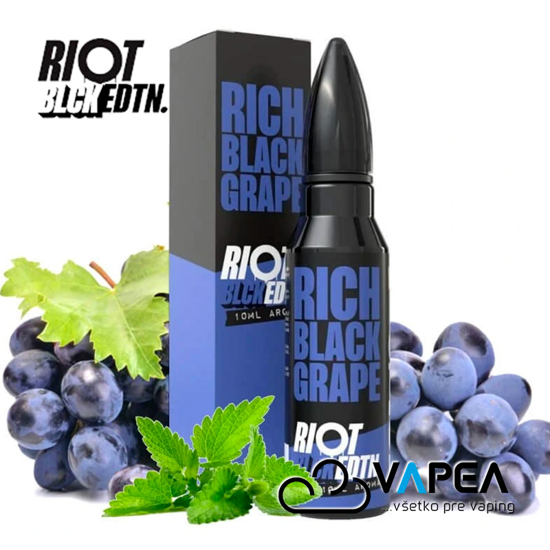 Riot BLCK EDTN Shake & Vape Rich Black Grape 10ml