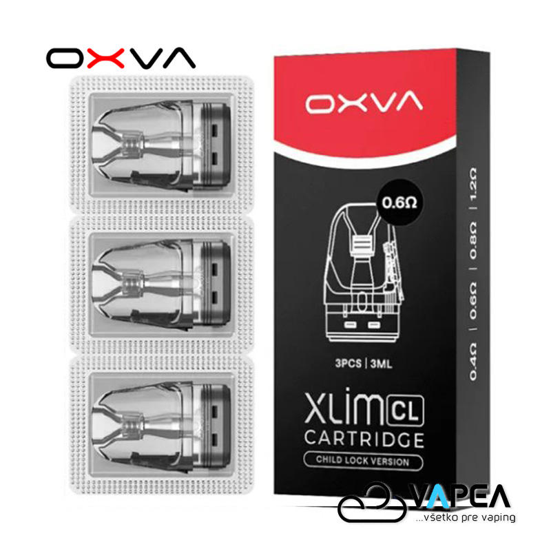 OXVA Xlim CL Pod Top Fill cartridge 0,6ohm 2ml 3Pack