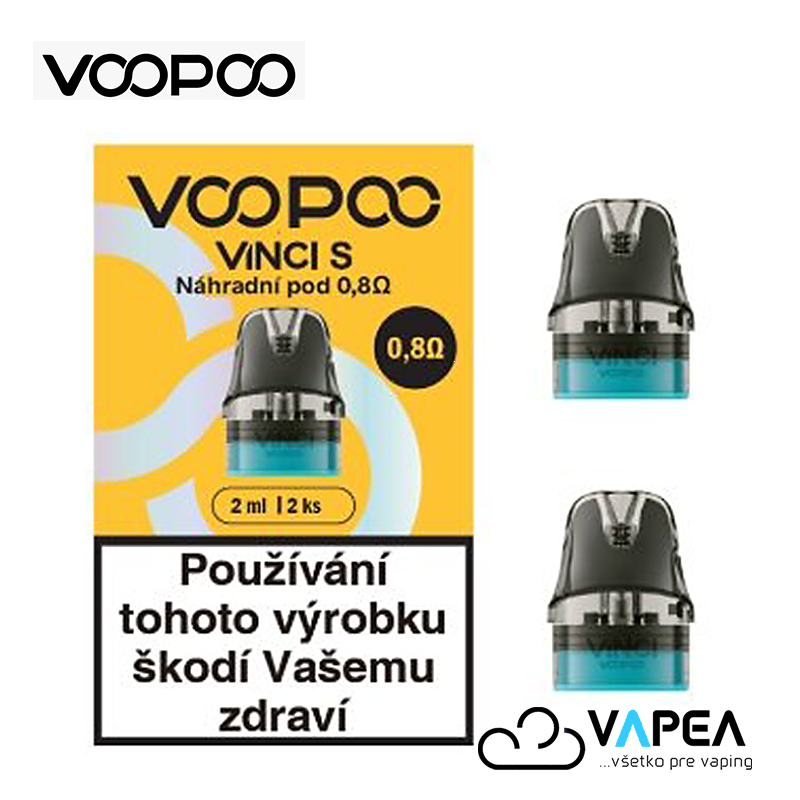 VOOPOO VINCI S cartridge 0,8 ohm 2ml 2ks