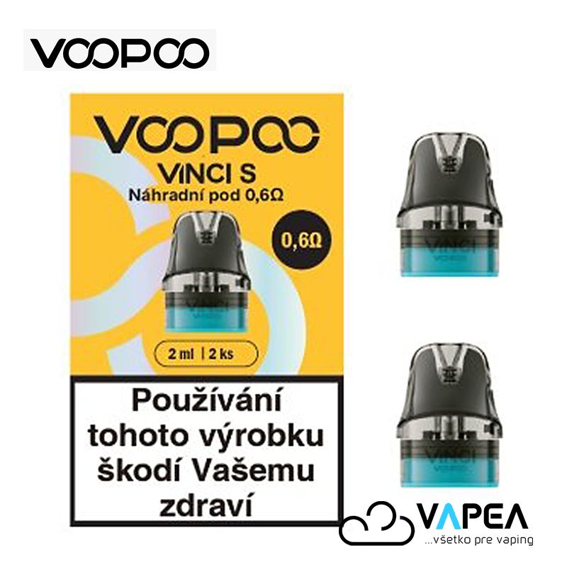 VOOPOO VINCI S cartridge 0,6 ohm 2ml 2ks