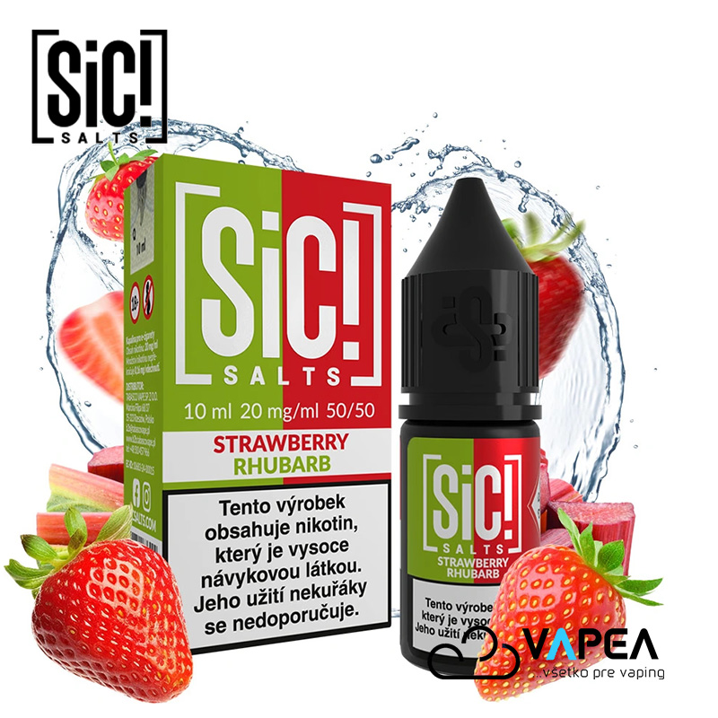 SIC! Salts Strawberry Rhubarb 10ml - 20mg