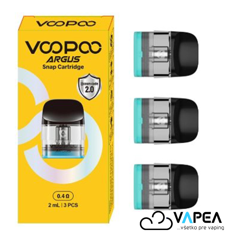 VOOPOO ARGUS SNAP TOP FILL cartridge V2 0,4 ohm 2ml 3pack