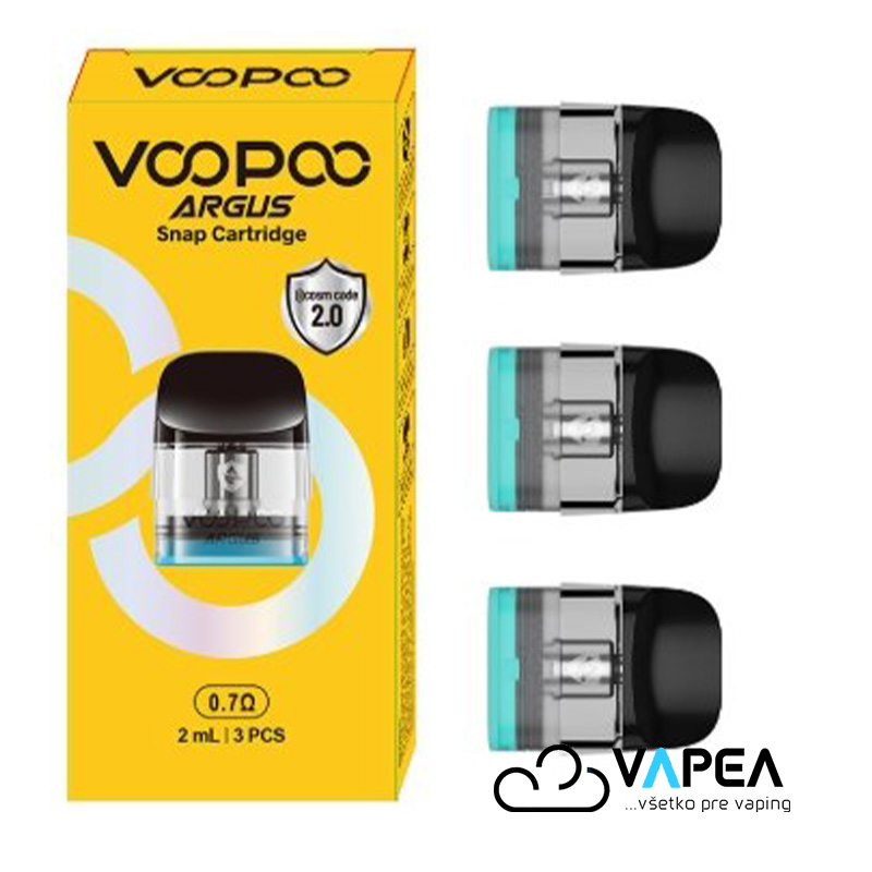 VOOPOO ARGUS SNAP TOP FILL cartridge V2 0,7 ohm 2ml 3pack